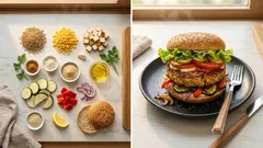Veggie Burger mit Grünkern & Räuchertofu – saftig, würzig und einfach gemacht